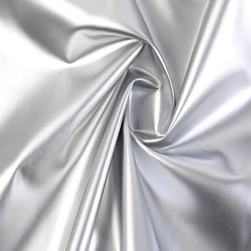 190T Silver-Coated Polyester Taffeta Fabric